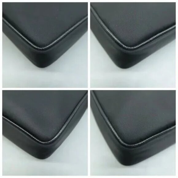 100% Authentic Prada Re-edition Black W/P Cloth Shoulder Bag 932-092324 - Picture 6 of 12